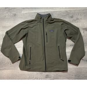 Patagonia Mens M Simple Guide Softshell Jacket Green Full Zip